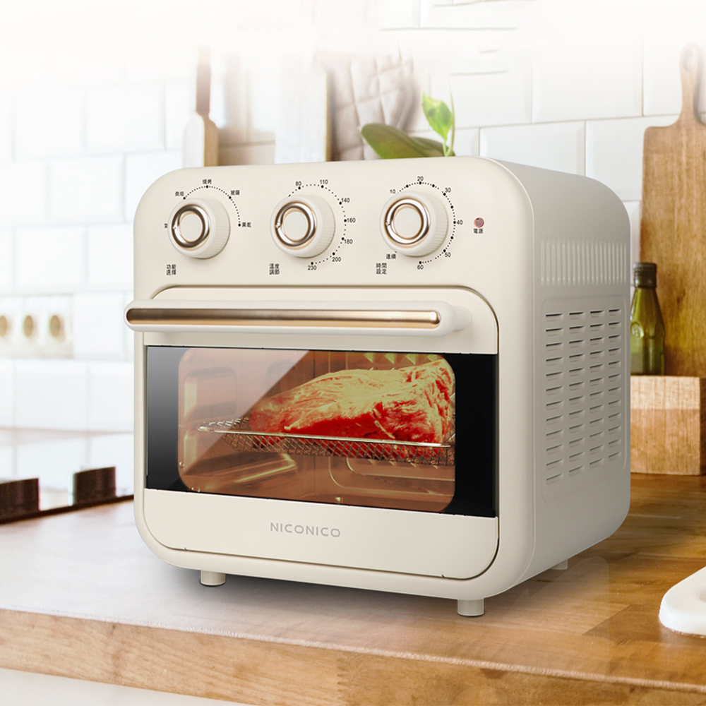 日本 NICONICO 16L多功能氣炸烤箱 NI-GB2307-細節圖2