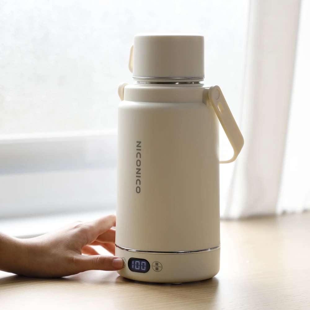 日本 NICONICO 熱水壺 旅行用雙電壓熱水壺 快煮壺 電熱水杯 保溫杯 加熱杯 快煮杯 NI-TK2419-細節圖6