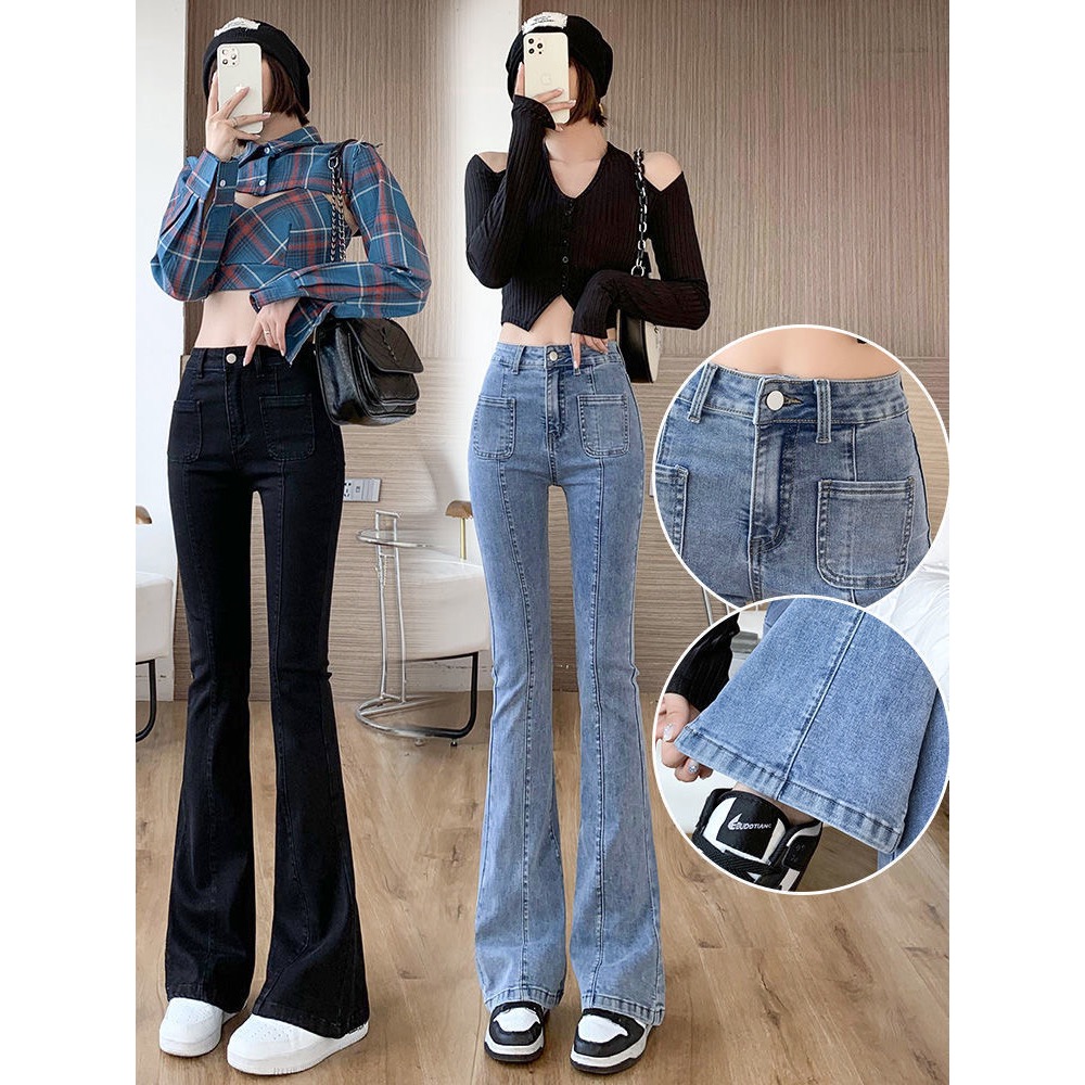 修身微喇個性喇叭褲-細節圖3