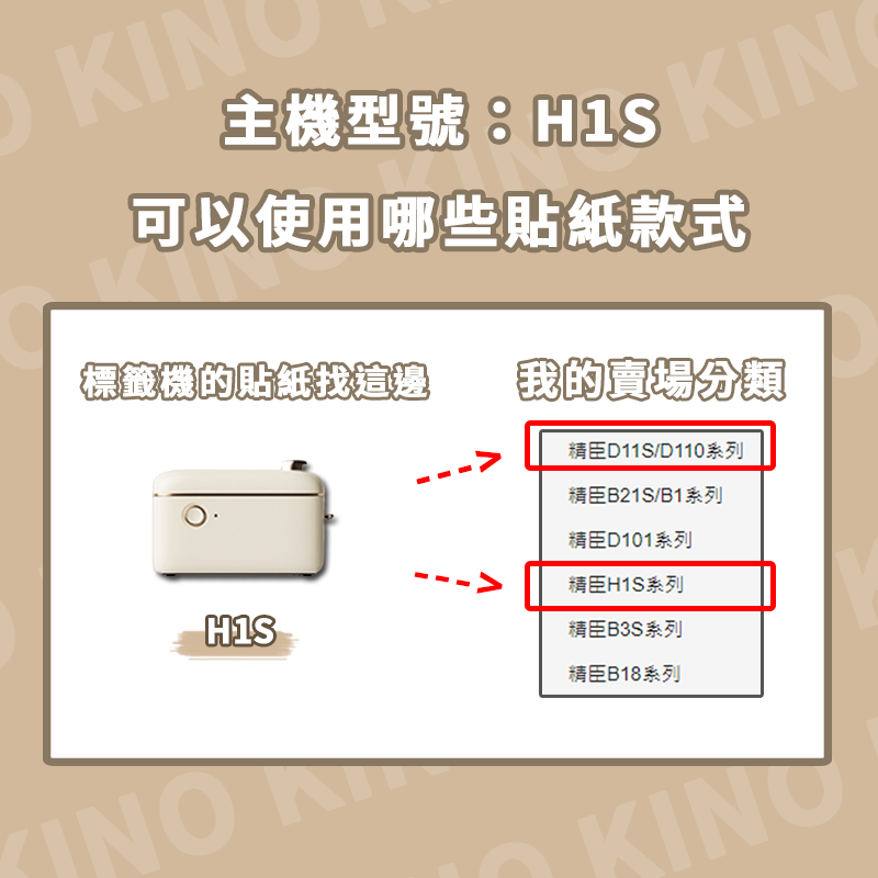 精臣H1S 精臣標籤機 連續標籤貼紙 標籤打印機 貼紙機 打標機 標籤列印機 熱感紙列印機 藍芽標籤機-細節圖2