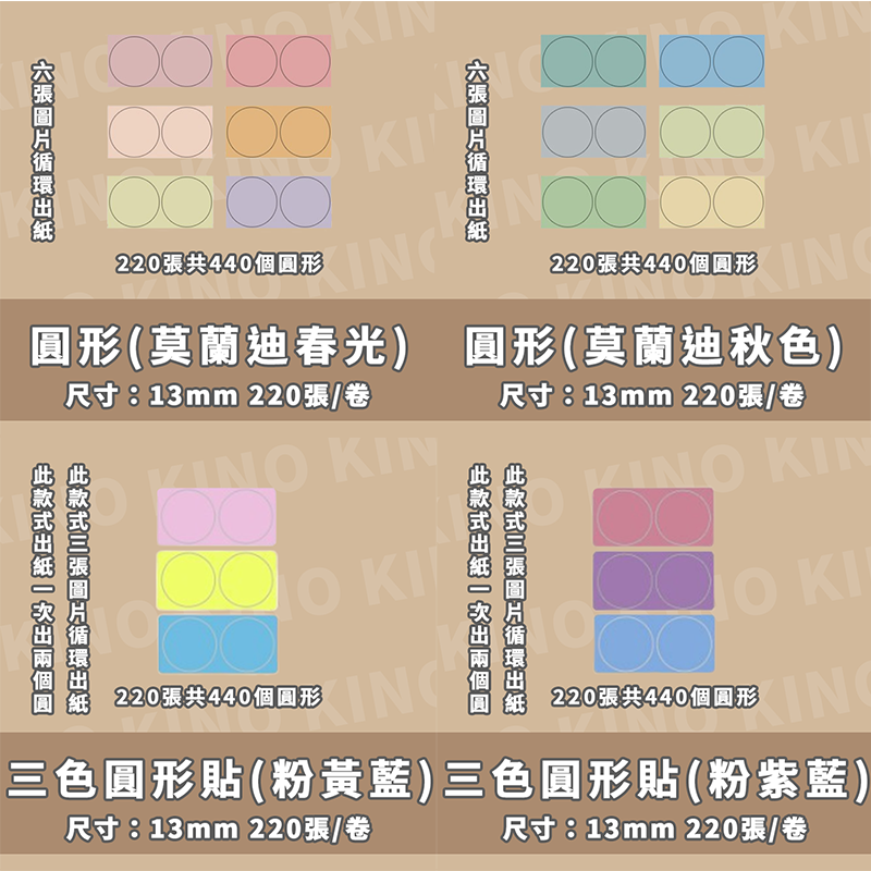 精臣D11 D11S D110 H1S 精臣圓形標籤貼紙 標籤紙 圓形打印紙 圓形熱感紙 熱感貼紙 貼紙機貼紙-細節圖4