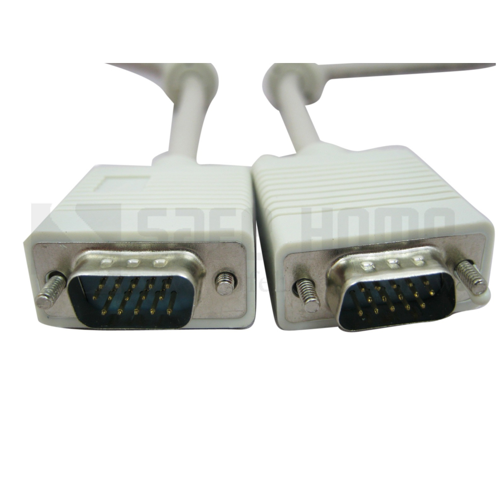 SAFEHOME VGA 15PIN 抗噪磁環設計 螢幕連接線/延長線 公對公 10M CC0108-細節圖2