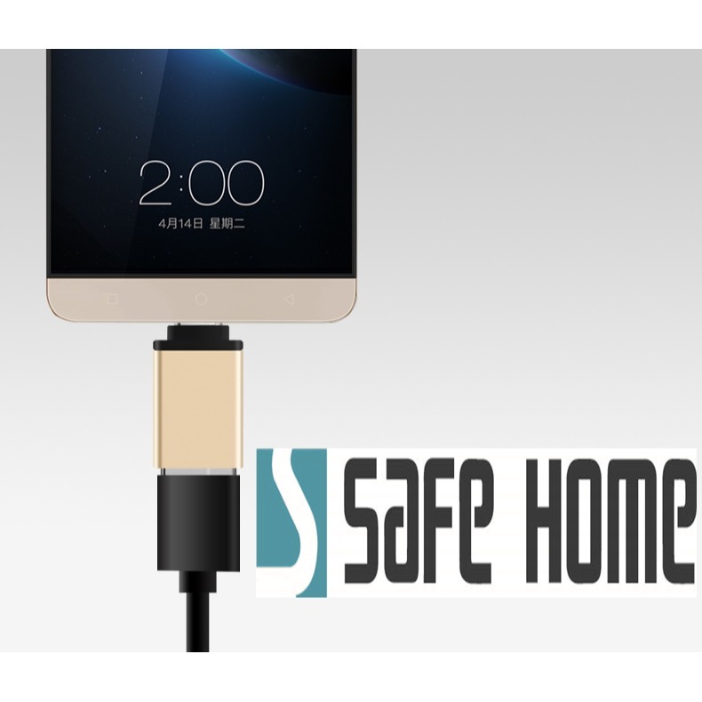 SAFEHOME USB3.1 TYPE-C 公 轉 USB3.0 A母 MacBook接口 OTG轉接頭 CO0301-細節圖2