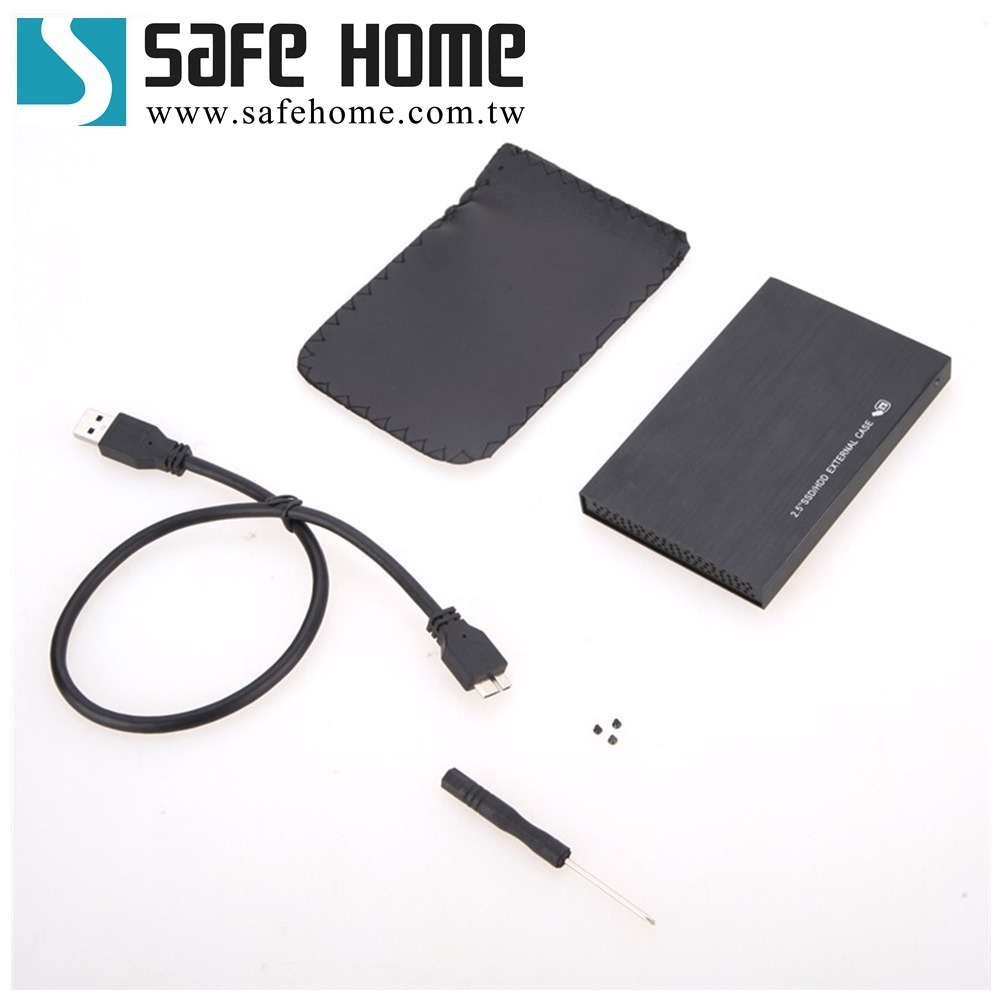 SAFEHOME USB3.0 2.5吋 SATA 鋁合金外接式硬碟轉接盒，散熱孔設計 HE32S08-細節圖6
