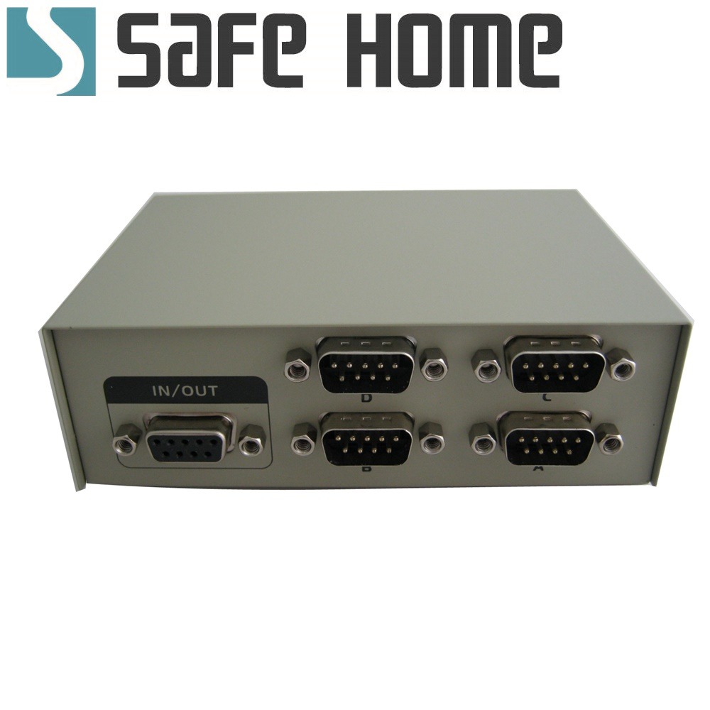 SAFEHOME DB9 RS232 印表機手動雙向 1對 4 切換器 SD9104-細節圖2
