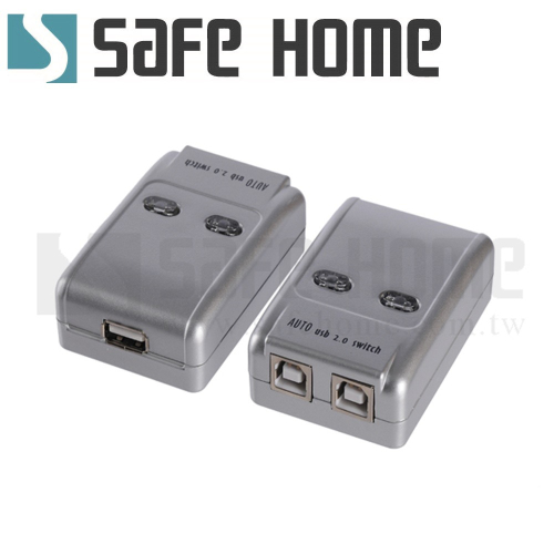 SAFEHOME 自動/手動 1對2 USB切換器，輕鬆分享印表機/隨身碟等 USB設備 SDU102A