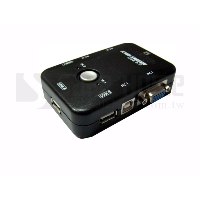 SAFEHOME USB KVM 1對2 手動切換器 可用一組螢幕、鍵盤、滑鼠操作兩台電腦 SKU102-細節圖2