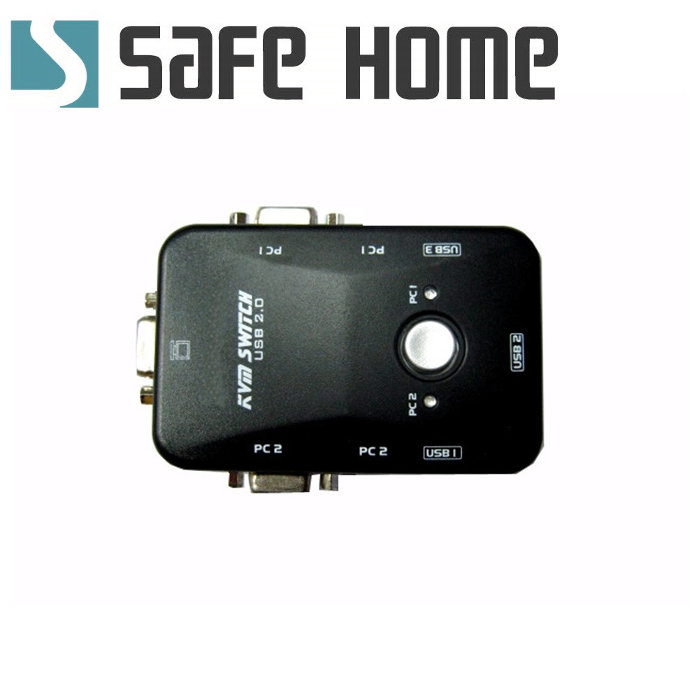SAFEHOME USB KVM 1對2 手動切換器 可用一組螢幕、鍵盤、滑鼠操作兩台電腦 SKU102-細節圖4