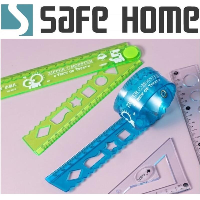 SAFEHOME 30公分 彩色透明塑膠折疊軟尺 繪圖測量學生用多功能軟尺 ST0103-細節圖5