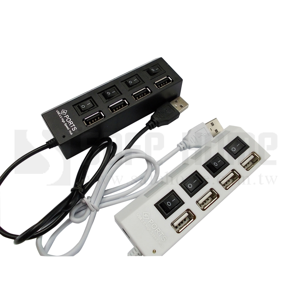 SAFEHOME 插座型 USB 2.0 4- PORT USB HUB 集線器 4個各別開關不需插拔 UH405-細節圖3