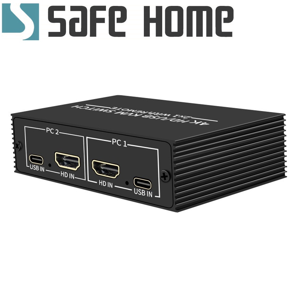 USB 4K HDMI KVM 1對2手動切換器 用一組HDMI螢幕、USB鍵盤/滑鼠操作兩台電腦附控制器 SKH102-細節圖5