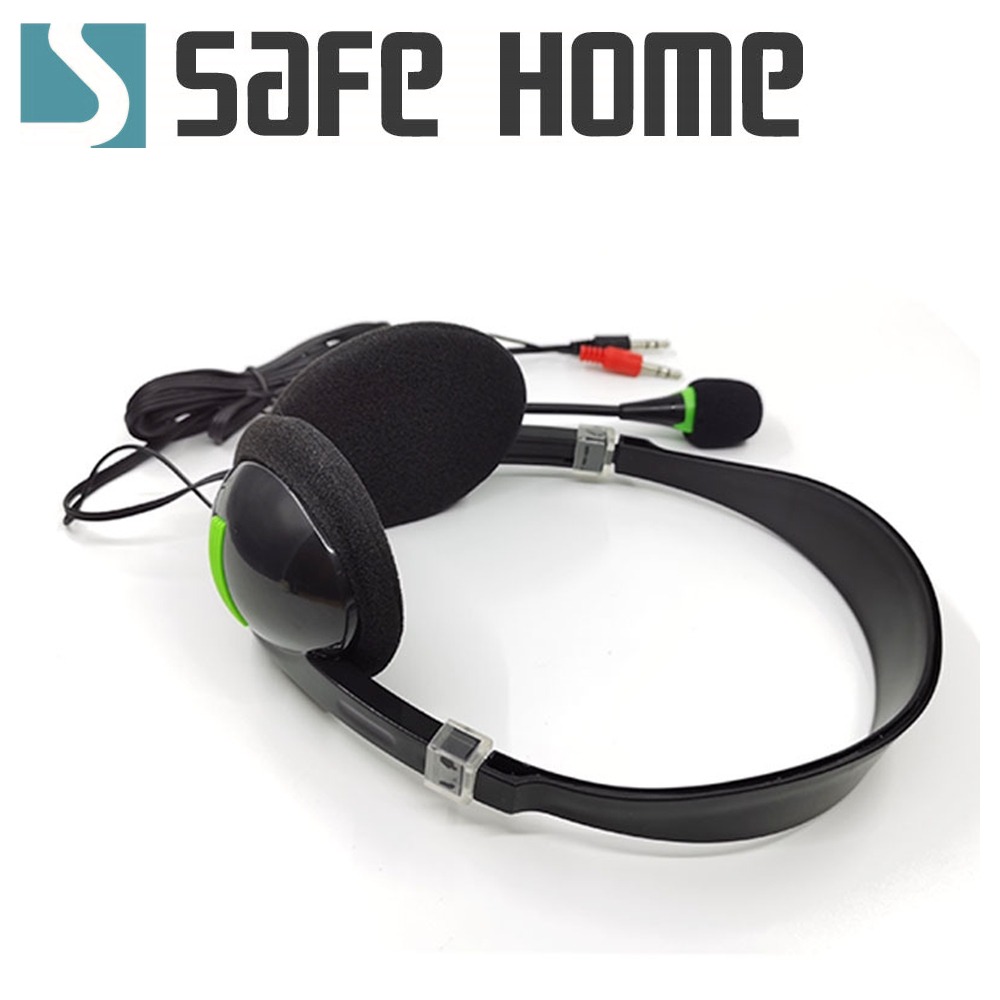 SAFEHOME 3.5mm 頭戴式有線耳機麥克風 可伸縮 麥克風可調角度 3.5mm雙頭接頭 EM3504-細節圖3