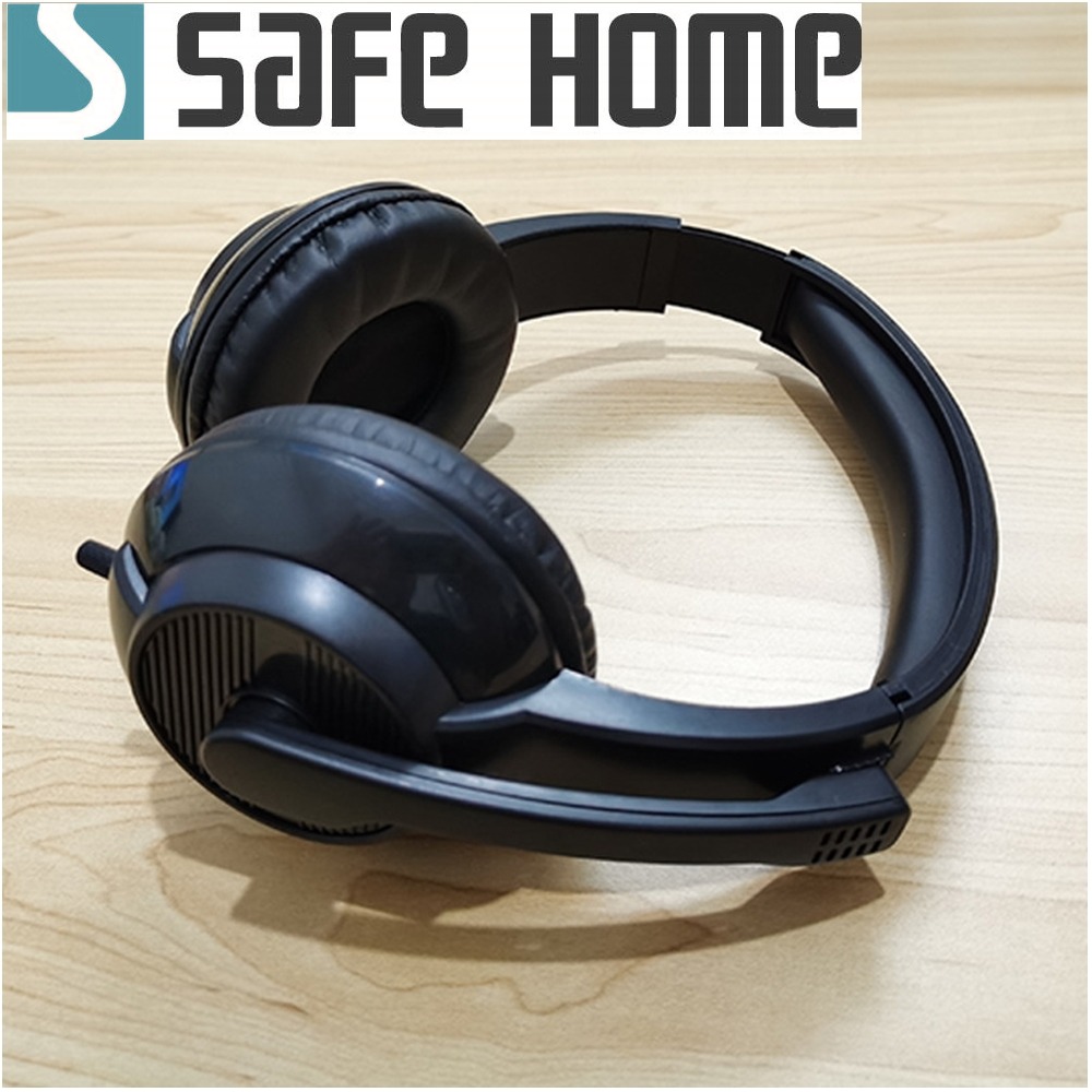 SAFEHOME 全罩式耳機麥克風 USB 超重低音 立體聲 可伸縮 強化支架更堅固 EU03-細節圖6