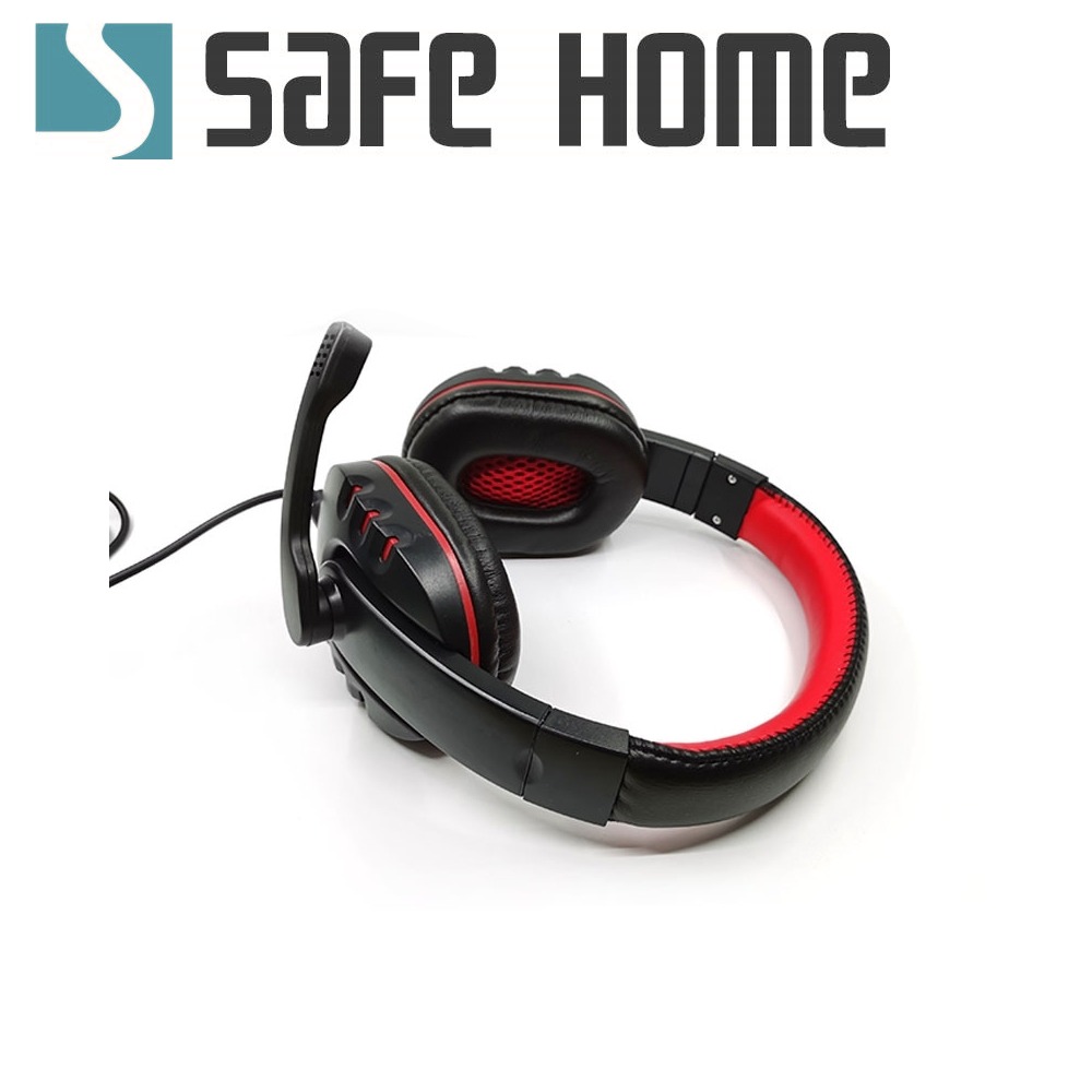 SAFEHOME 全罩式耳機麥克風 USB 超重低音 立體聲 可伸縮 強化支架更堅固 EU04-細節圖4