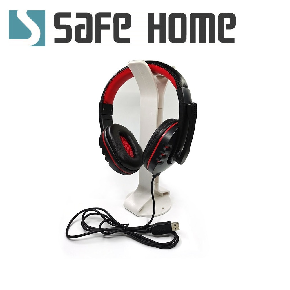 SAFEHOME 全罩式耳機麥克風 USB 超重低音 立體聲 可伸縮 強化支架更堅固 EU04-細節圖5