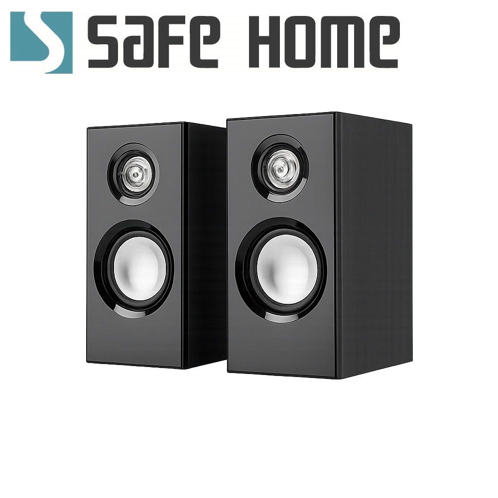 SAFEHOME 3.5mm 筆電/電腦桌面小音響 木質2.0迷你低音炮音箱 USB供電 可調音量 MS3504-細節圖2