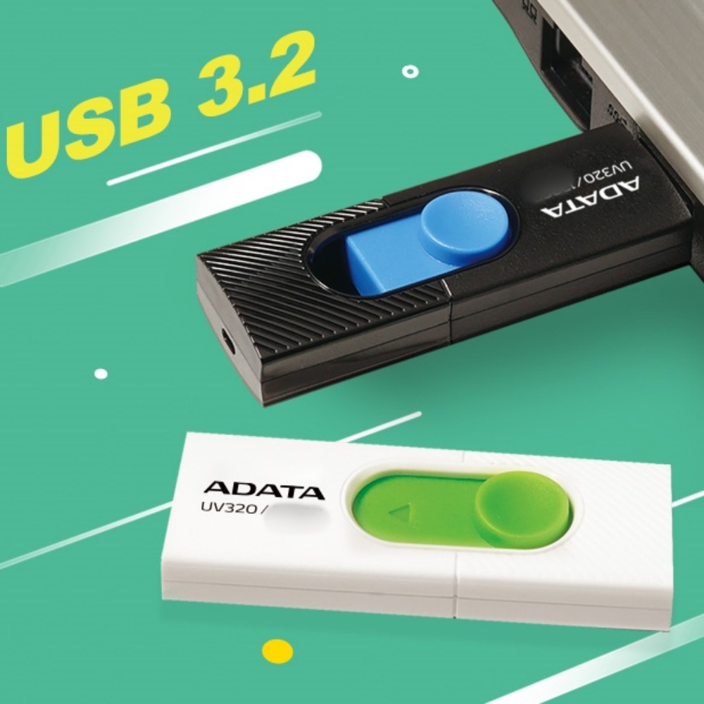 ADATA 威剛 UV320 64GB USB 3.2 隨身碟 滑蓋式設計 高速傳輸 GJ18683-細節圖4