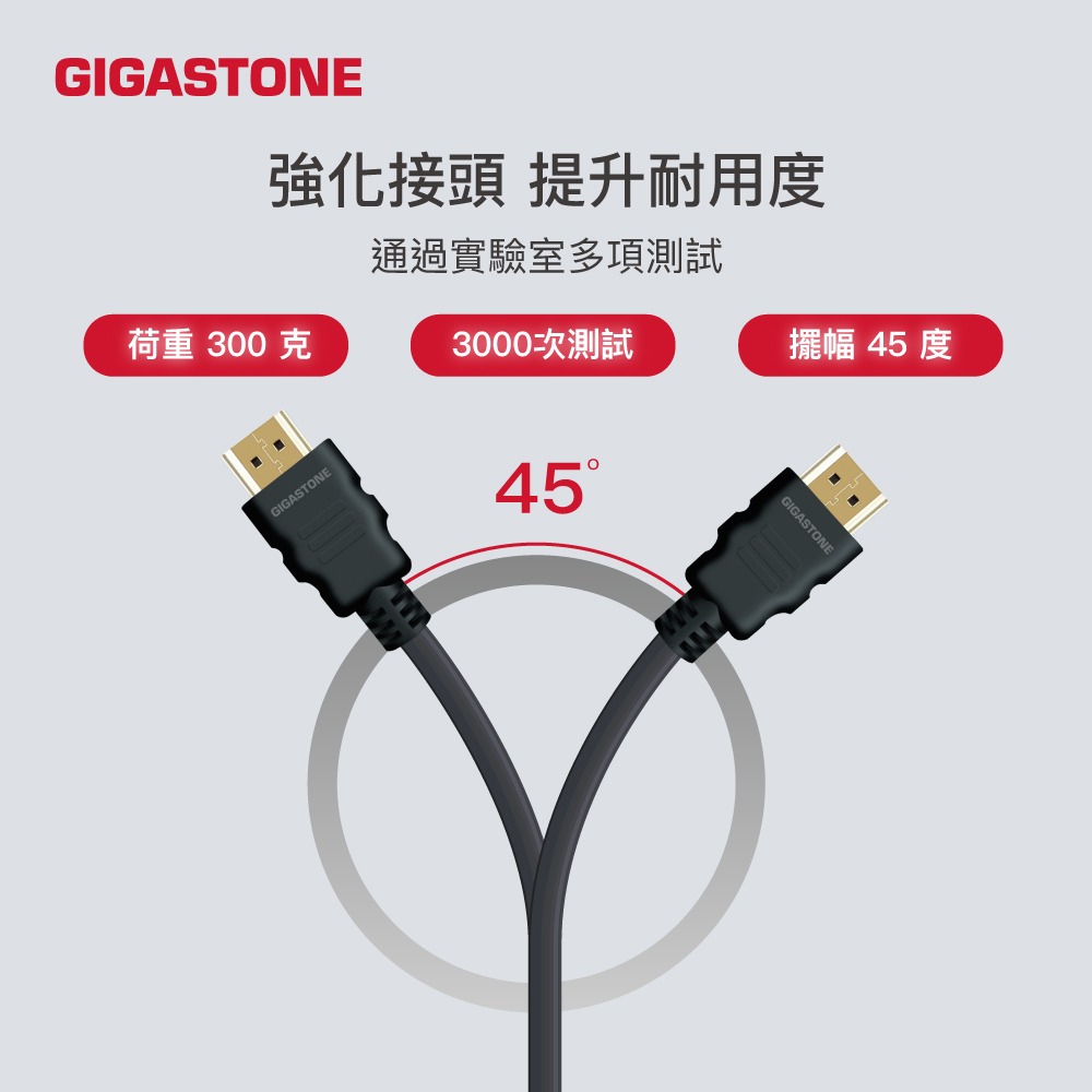 GIGASTONE HH-2100B HDMI 2.0 1.2M 4K 60Hz 高速影音傳輸線白金認證GJ67294-細節圖6
