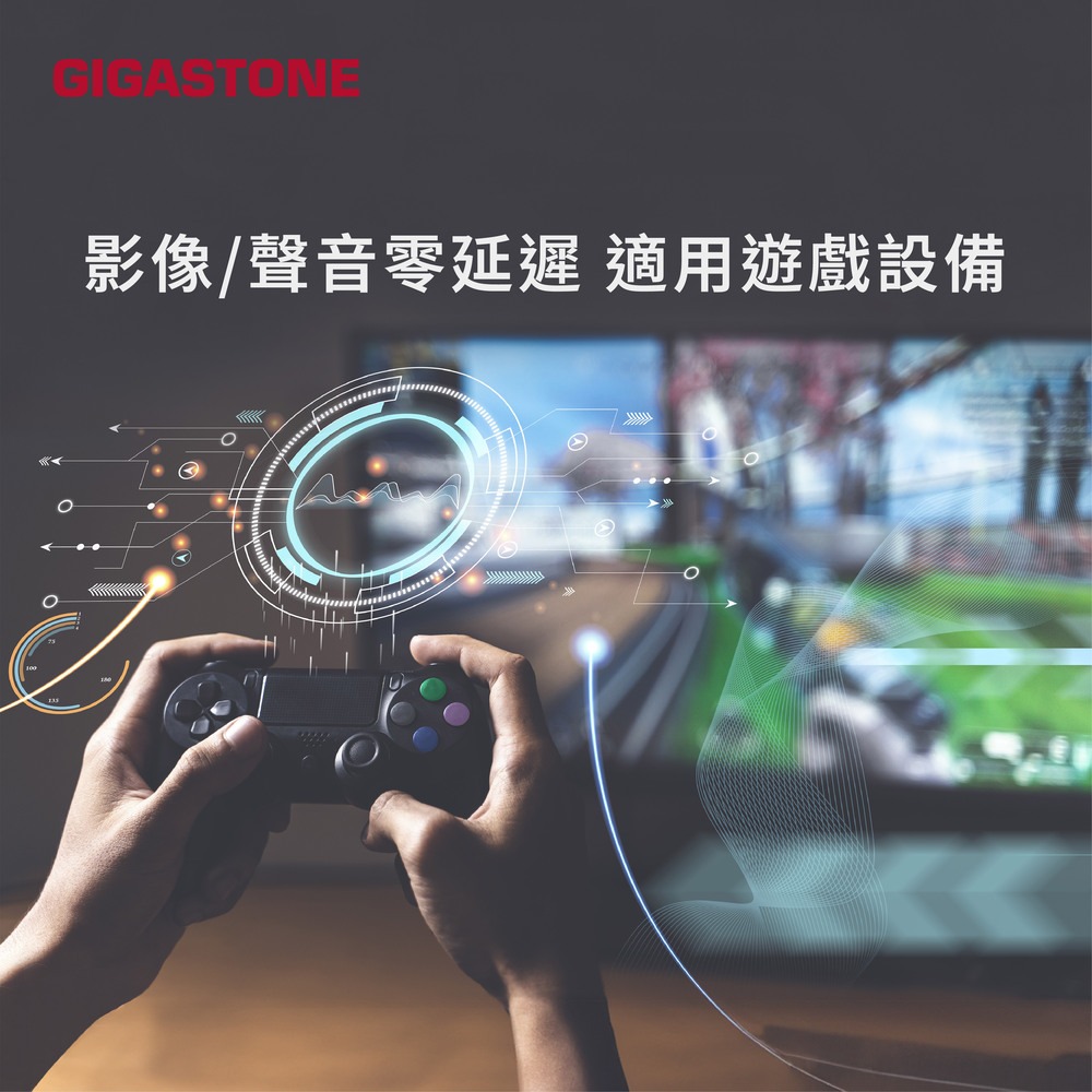 GIGASTONE HC-2100B Type-C to HDMI2.0 1M 4K 60Hz 傳輸線GJ67292-細節圖5