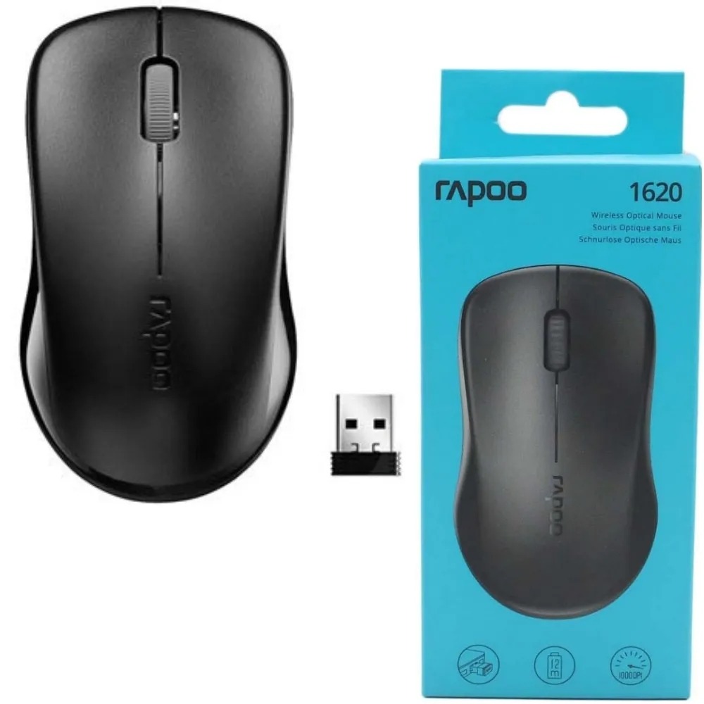 RAPOO 雷柏 1620 2.4G 1000 DPI 低耗電 左右手適用 無線靜音滑鼠  GJ16826-細節圖4