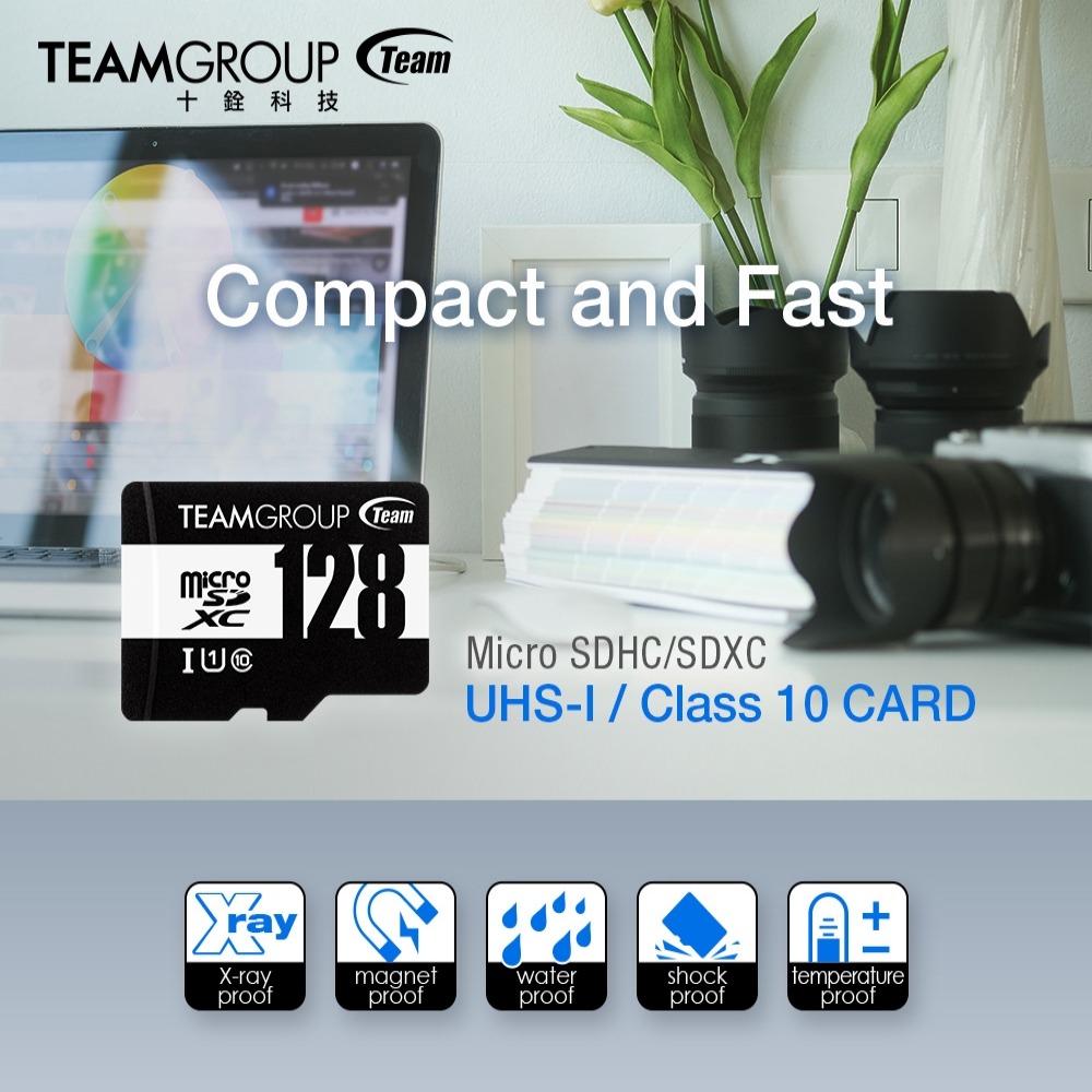 TEAM 十銓 128GB Micro SDHC U1 C10記憶卡 含轉卡 DTUSDH128GCL10U03-細節圖6