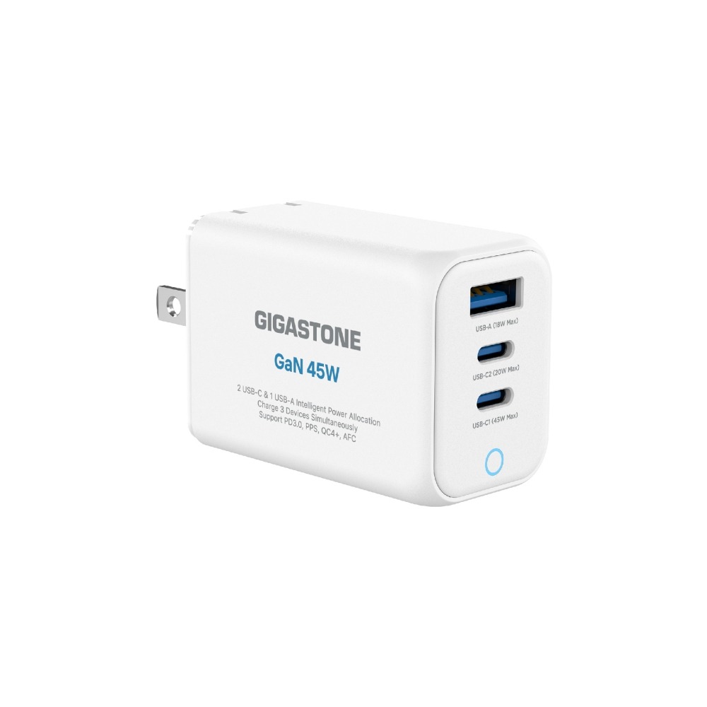 Gigastone 45W GaN氮化鎵三孔快充充電器 PD3.0 PPS USB-C -A急速充電器DPD-7451-細節圖3