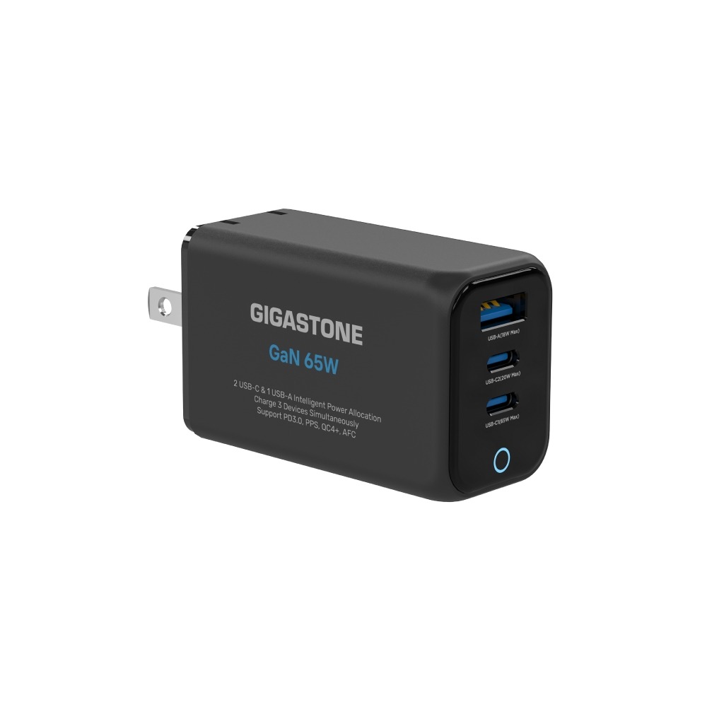 Gigastone 65W GaN氮化鎵三孔快充充電器 PD3.0 PPS USB-C雙孔 USB-A-細節圖8