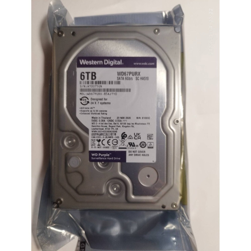 WD 3.5吋 6T 紫標硬碟 WD67PURX SC HA510