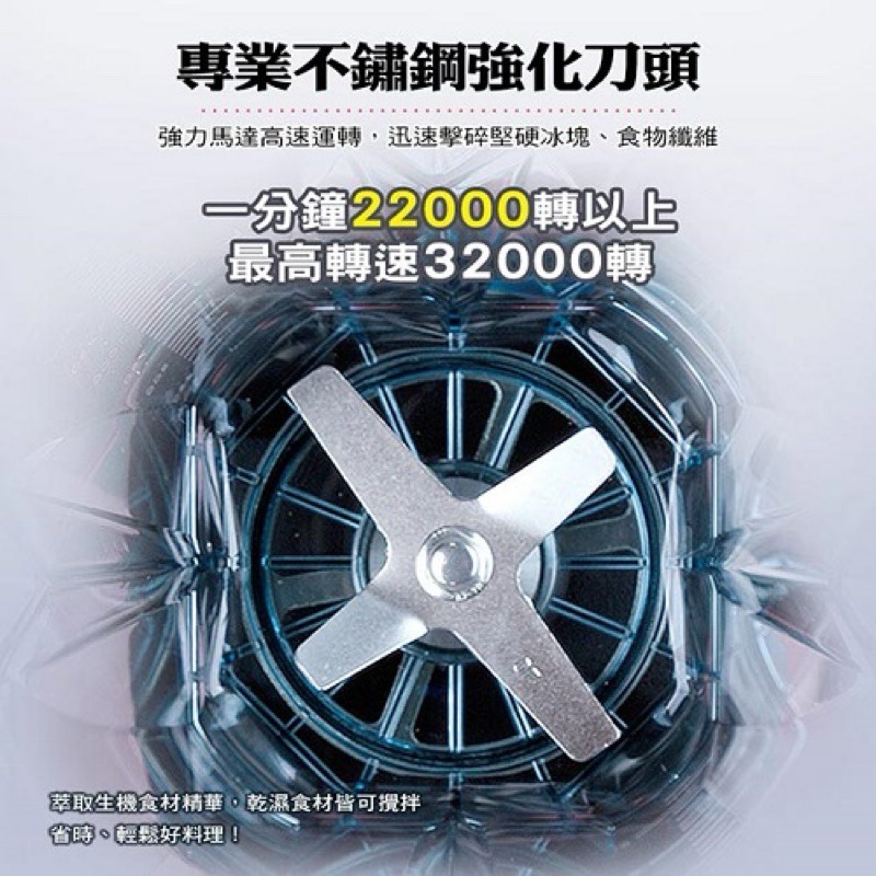 『快速出貨』小太陽-767 大馬力冰沙機/果汁機/調理機/榨汁機-細節圖4