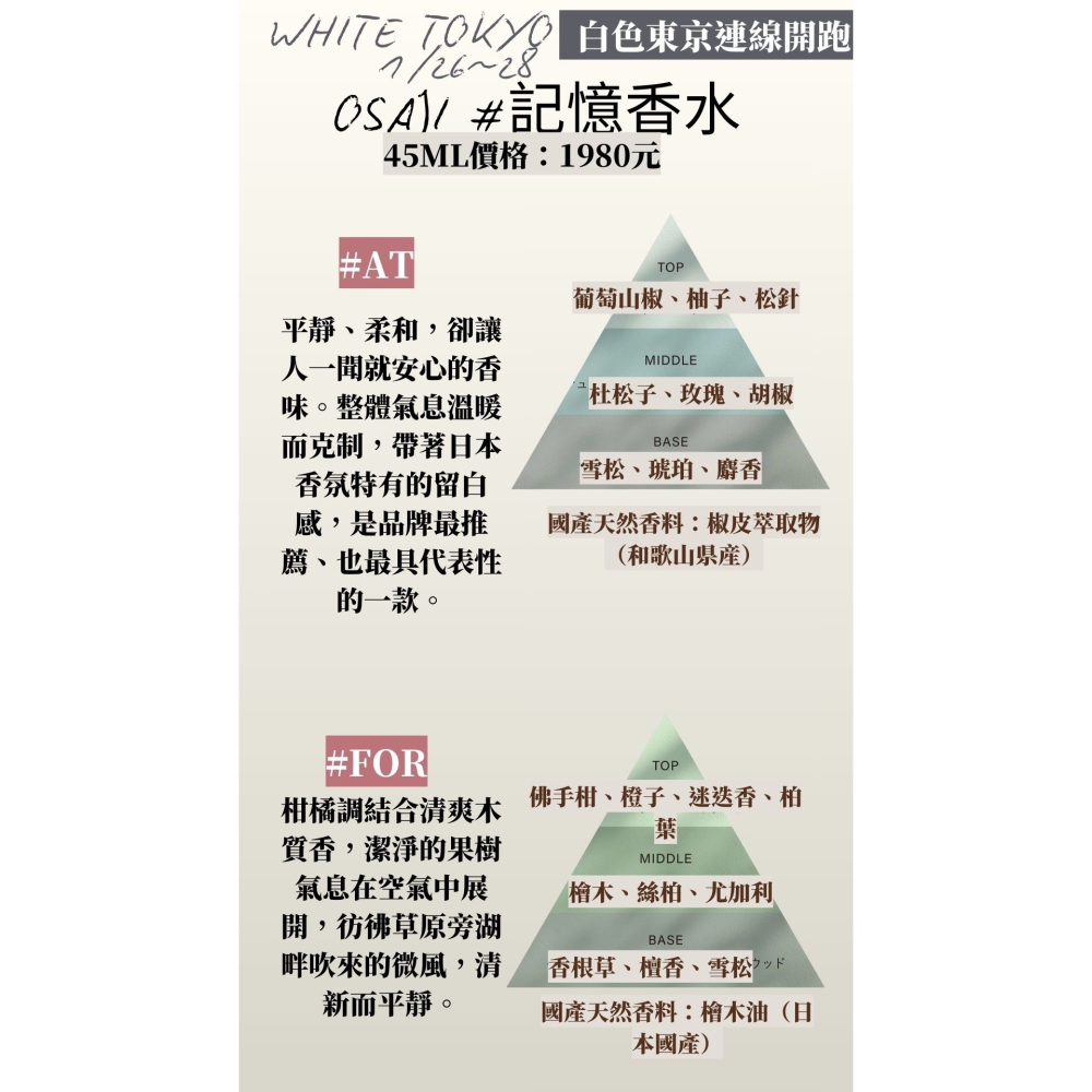 【1月東京連線】OSAJI osaji ♡ 記憶香水 香水 指甲油 ~1/25收單-細節圖2