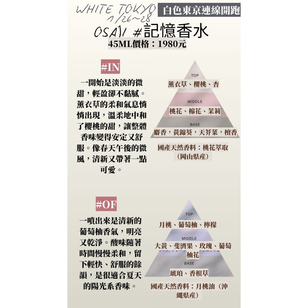 【1月東京連線】OSAJI osaji ♡ 記憶香水 香水 指甲油 ~1/25收單-細節圖3