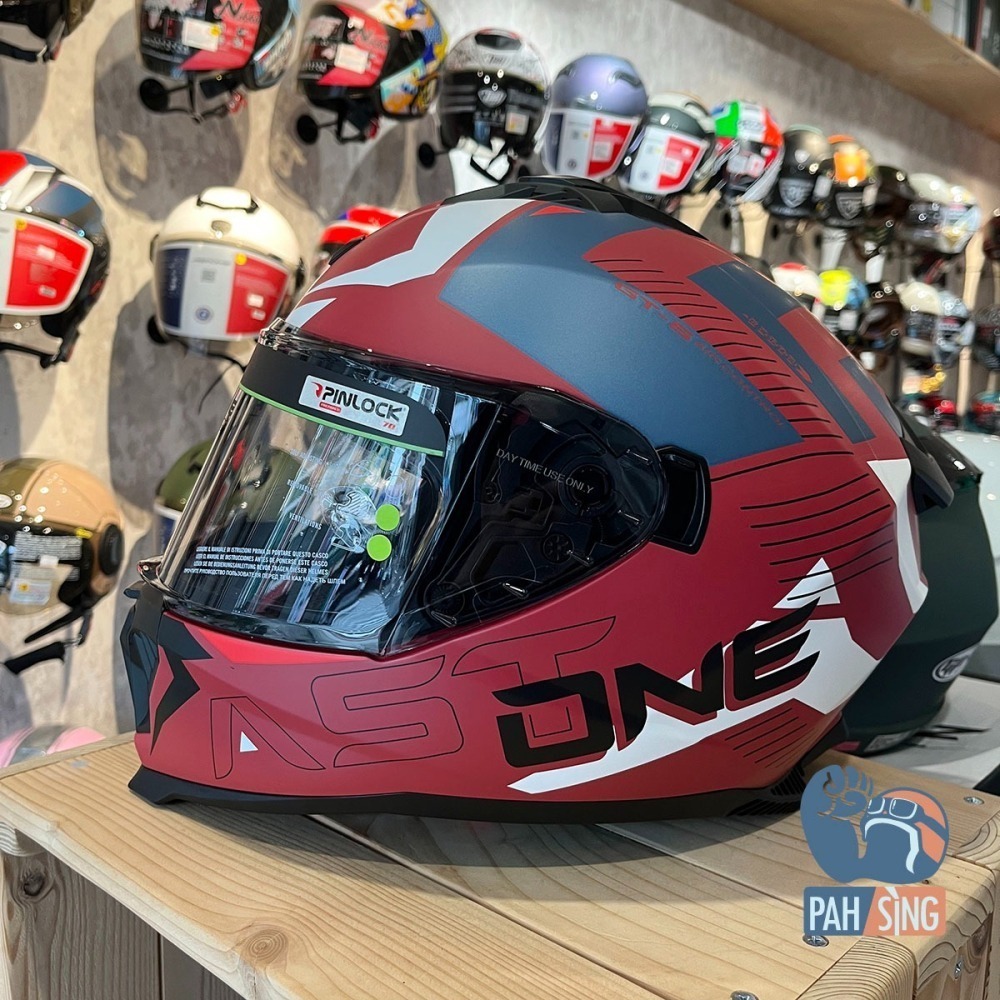 [嘉義安全帽] ASTONE GT6 YB2 平紅灰 內墨鏡 全罩 大帽殼 免運-細節圖2