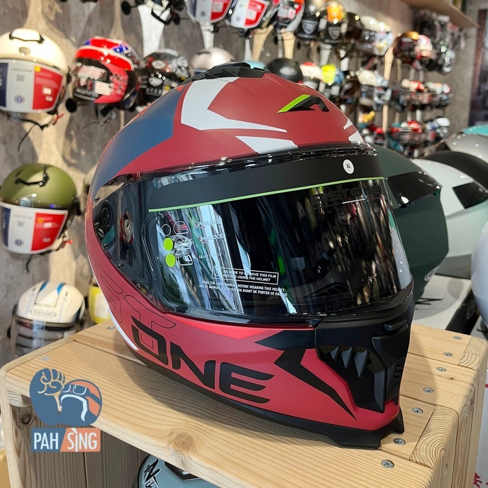 [嘉義安全帽] ASTONE GT6 YB2 平紅灰 內墨鏡 全罩 大帽殼 免運-細節圖3