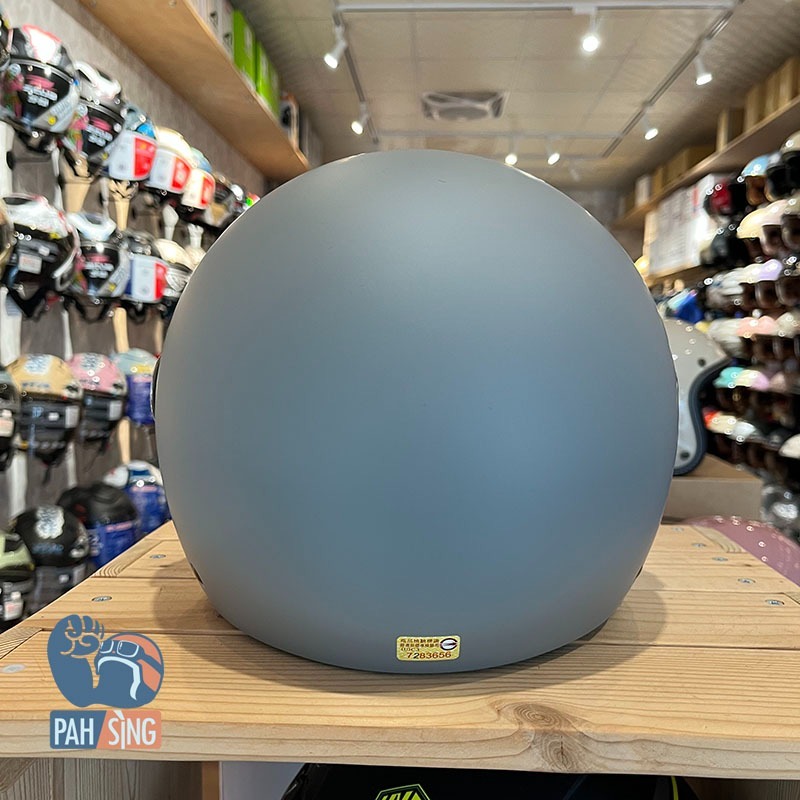 [嘉義安全帽] Penguin 海鳥 781 復古素色飛行帽 霧灰 消光灰 SEAGULL-細節圖6