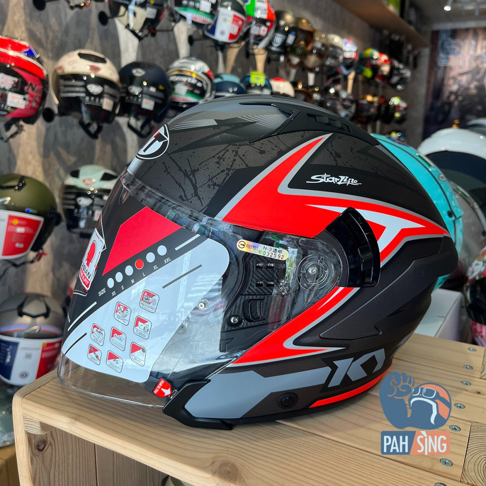[嘉義安全帽] KYT NFJ 選手帽 消光黑紅 XL 2XL 免運 限量優惠-細節圖2