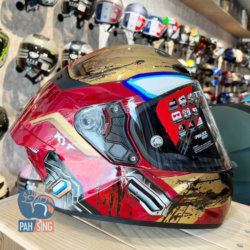 [贈多層膜鏡片] 限量 KYT TT-COURSE TTC 全罩 鋼鐵人 [嘉義安全帽]-細節圖5