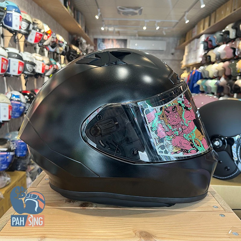 [嘉義安全帽] ZEUS 826 素色消光黑 全罩 賽道級 安全帽 2XL-細節圖3