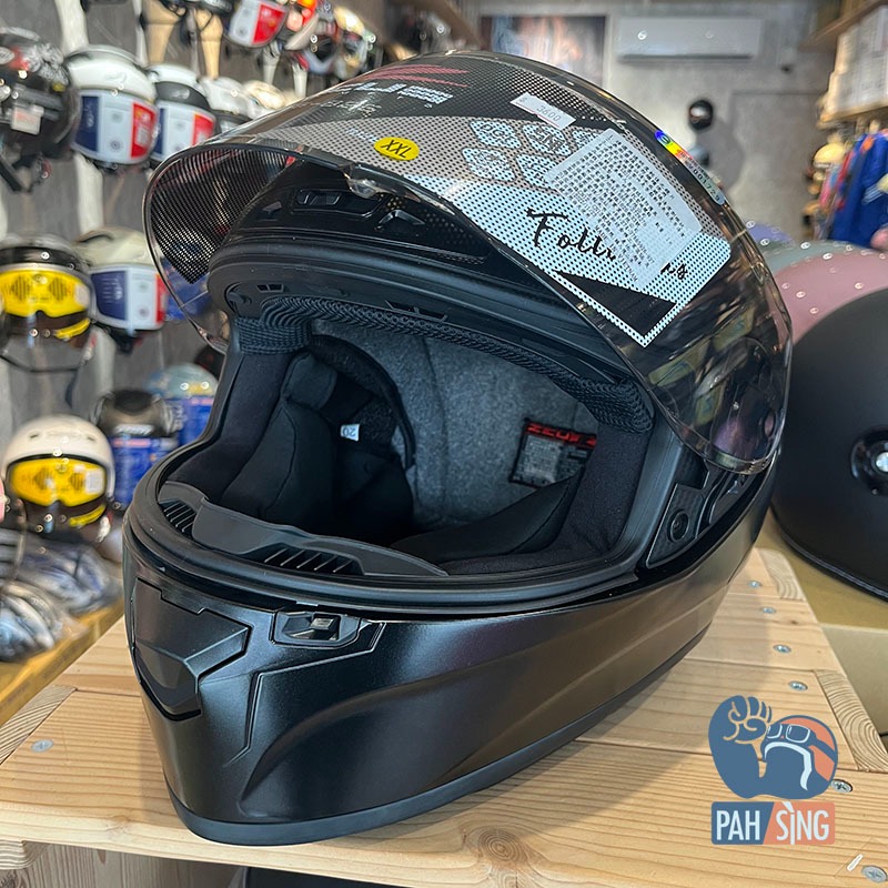 [嘉義安全帽] ZEUS 826 素色消光黑 全罩 賽道級 安全帽 2XL-細節圖4