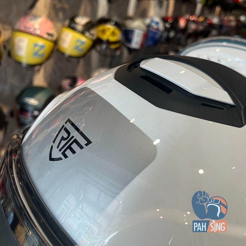 [嘉義安全帽] IRIE NOVA 2.0 亮白紅 大帽殼 再贈淡茶鏡片 四分之三 內墨鏡 安全帽-細節圖5