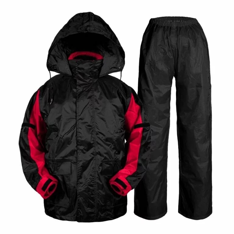 [奧德蒙] Outperform 勁馳兩截式風雨衣  黑色/紅 免運-細節圖3