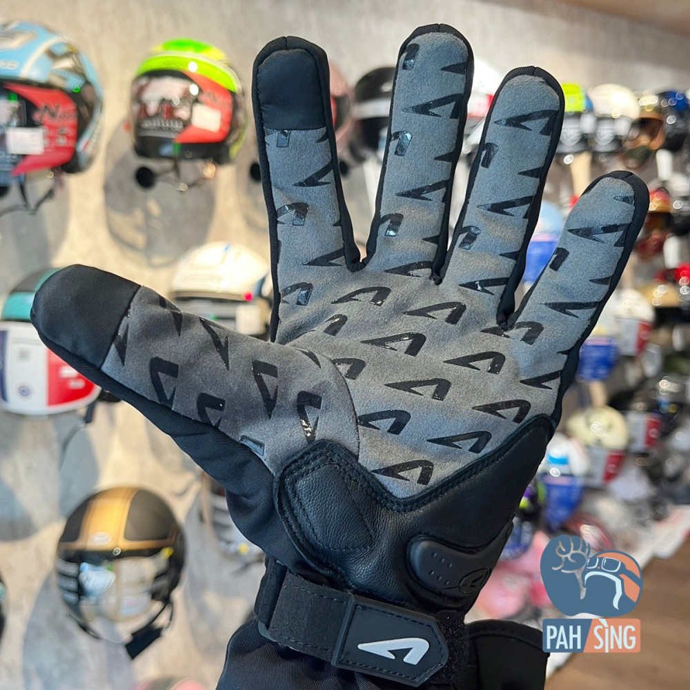 [嘉義安全帽] Astone 冬季手套 冬季防摔手套 防寒手套 GA50 黑銀 免運-細節圖8