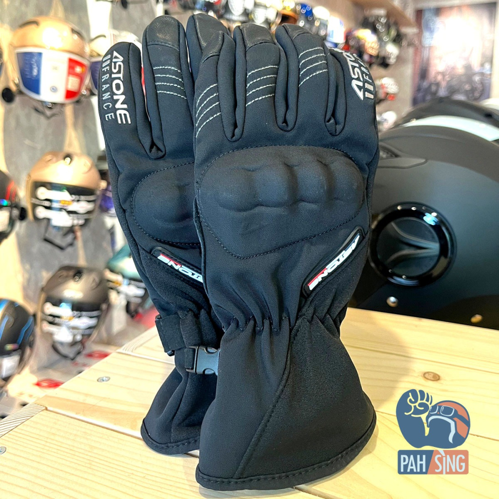 [嘉義安全帽] Astone 冬季手套 冬季防摔手套 防寒手套 GA50 黑紅 免運-細節圖7