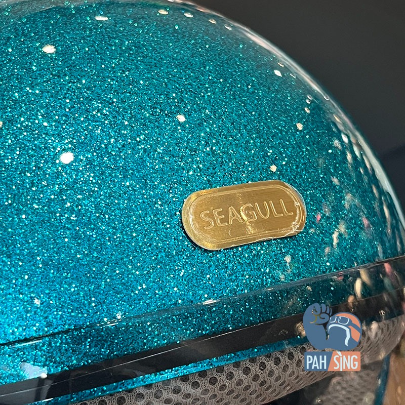 [嘉義安全帽] Penguin 海鳥 781 金蔥藍飛行帽 GOGORO同款 SEAGULL 亮蔥藍-細節圖2