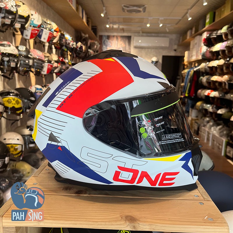 [嘉義安全帽] ASTONE GT6 YB2 平藍紅 內墨鏡 全罩 大帽殼 免運-細節圖3