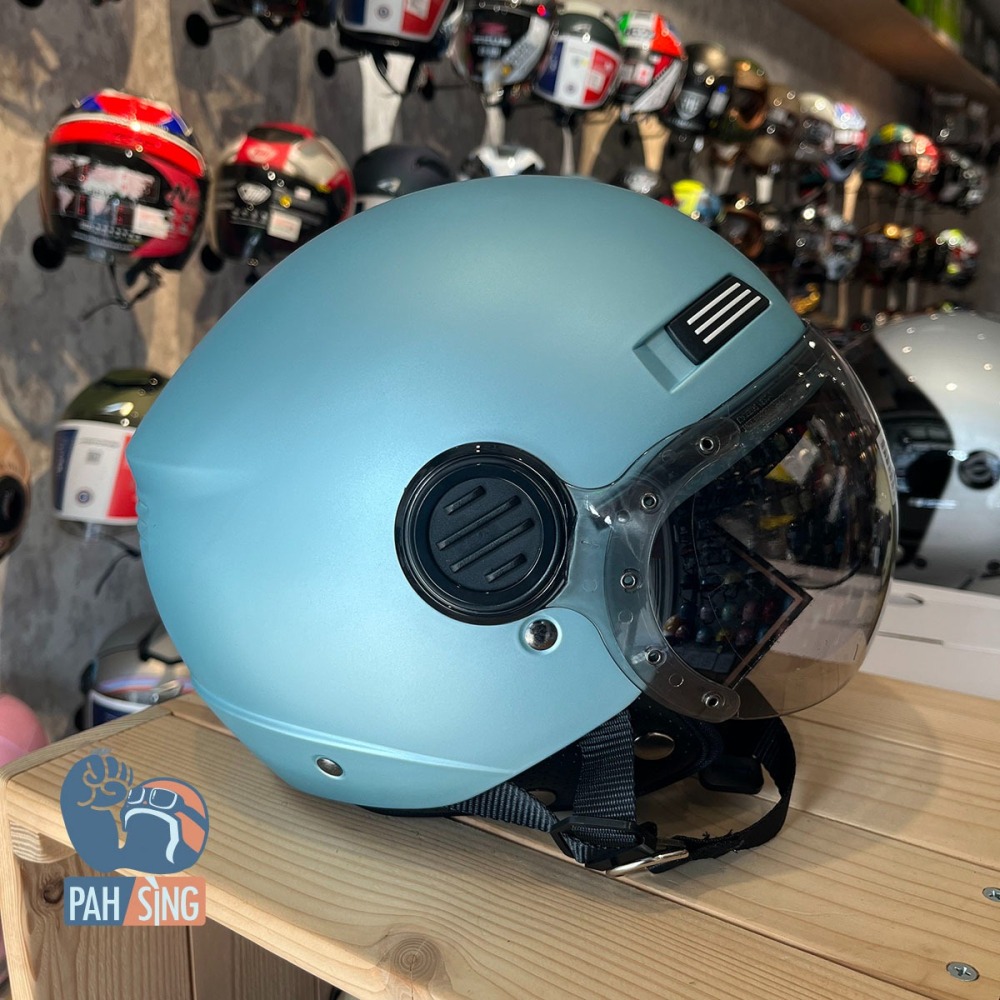 [嘉義安全帽] Penguin 海鳥 107 通風飛行帽 霧粉綠 _海鷗 SEAGULL-細節圖4