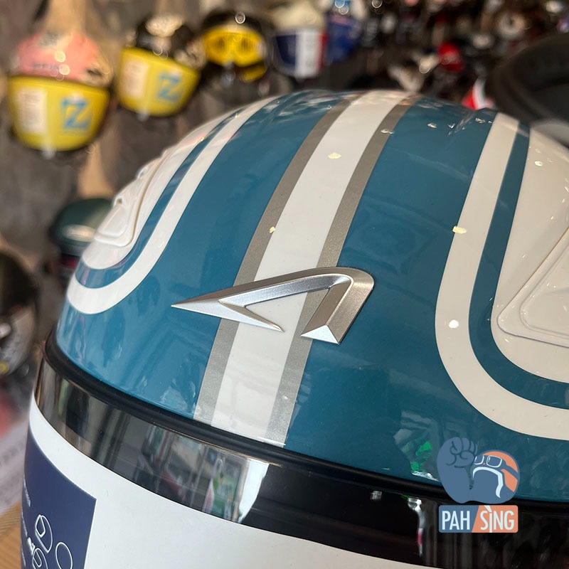 [嘉義安全帽] Astone DJ10A OO30 白藍 內墨鏡 四分之三 安全帽-細節圖5