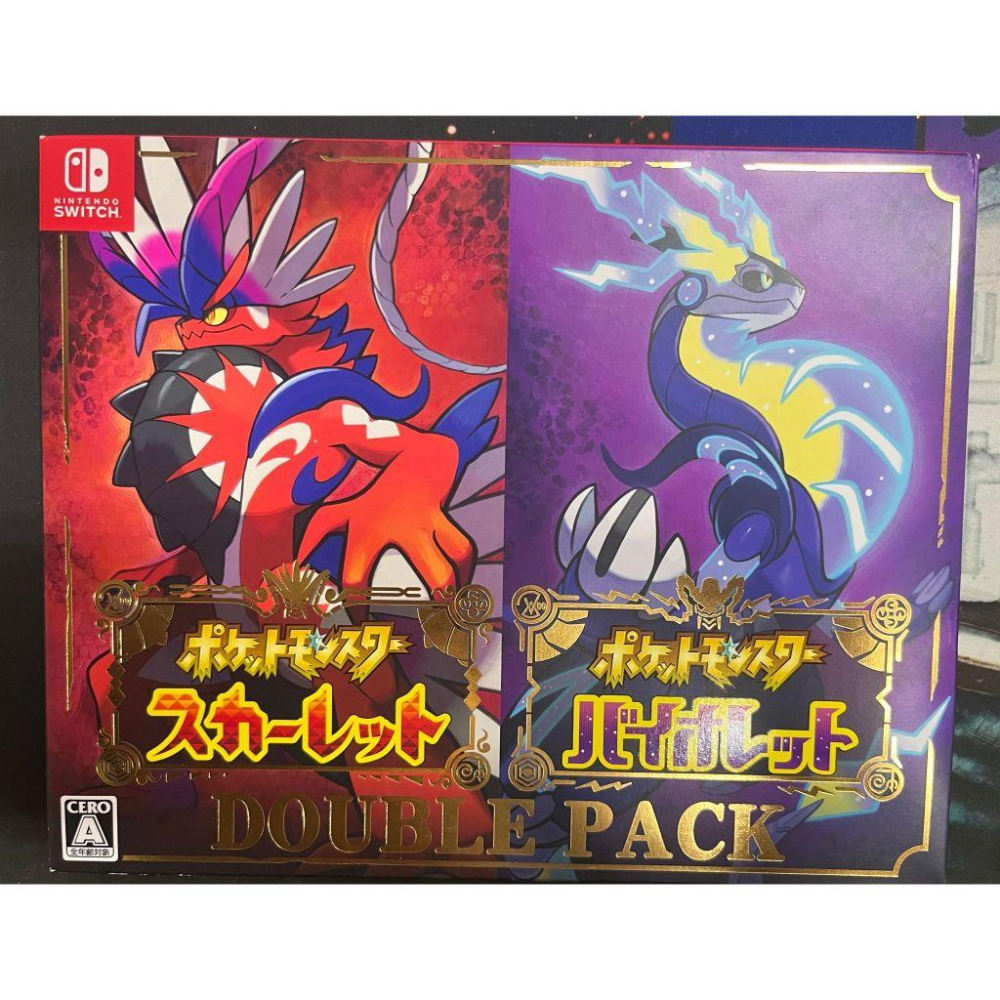 Switch 寶可夢 紫 朱 日版 支援繁體中文 二手-細節圖2