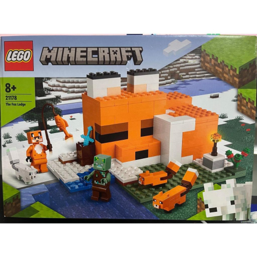 LEGO 樂高 創世神 Minecraft 21178 The Fox Lodge 沉屍 狐狸 北極狐