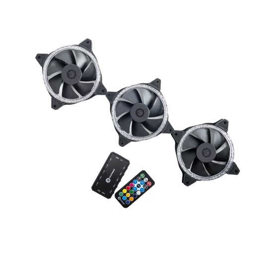 Bitspower Notos Xtal 120 Fan Digital RGB 3合1組(鑽石造型風扇)-細節圖2