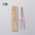 兒童學習筷矯正器 不鏽鋼 練習筷 輔助指環 訓練吃飯 矯正筷 防滑 學習餐具 兒童餐具 筷子-規格圖11